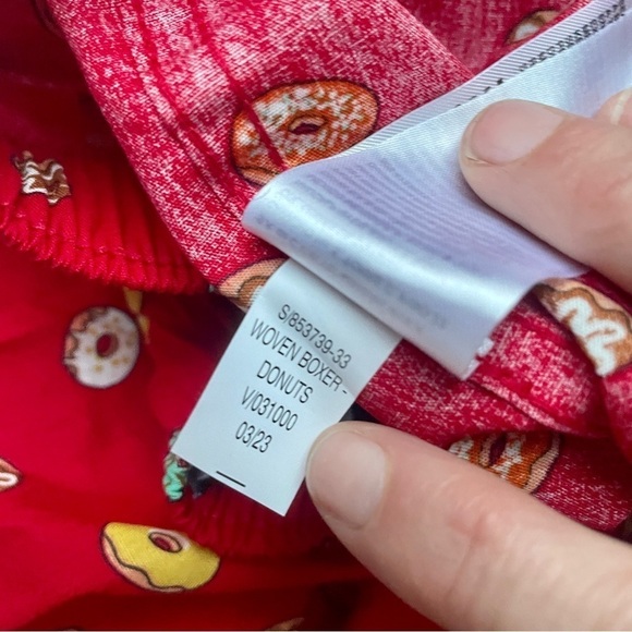 🎯3/$10 NWOT Old Navy Donut Boxers Boxer Shorts Underwear Cotton Red Small - Picture 5 of 5